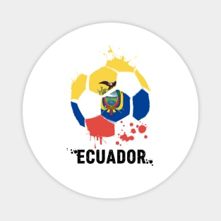 Ecuador Qatar 2022 World Cup, Ecuador Soccer Team 2022 Supporter Funny Ecuador Flag Futbol Magnet